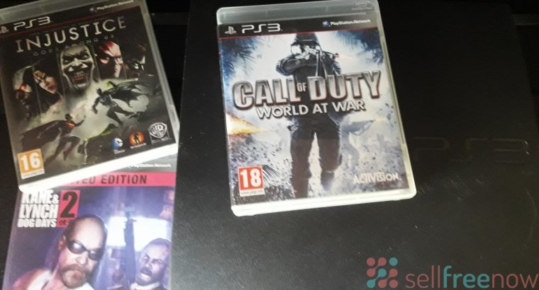 Playstation 3 with 3 games
