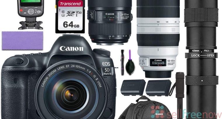 Canon EOS 5D Mark IV DSLR Camera & lens 24-105mm